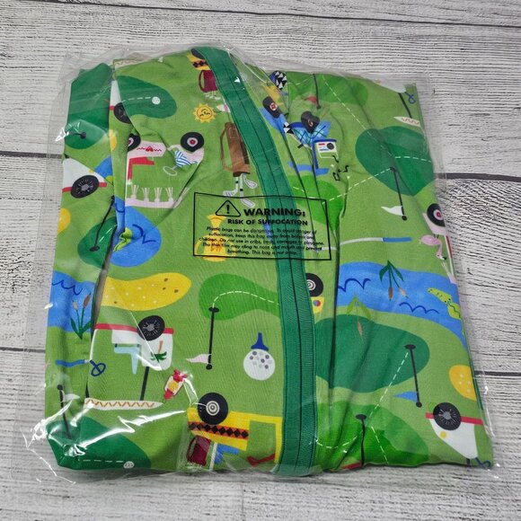 NIB Little Sleepies Toddler Fairway Fun Zippy Size 3T - Picture 3 of 3
